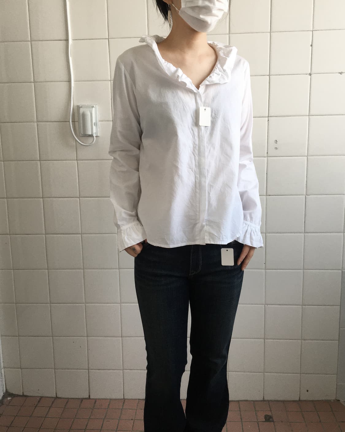 Agnes b frill point zip up 상품이미지1