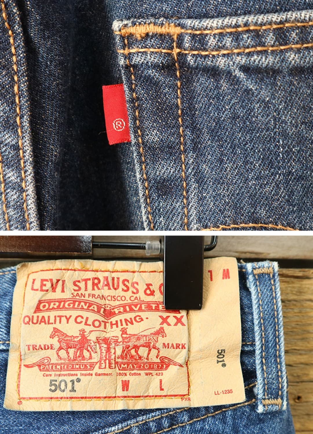 미국판 04s levis 15 501-0186 블랭크텝 튼튼한 데님팬츠  상품이미지6