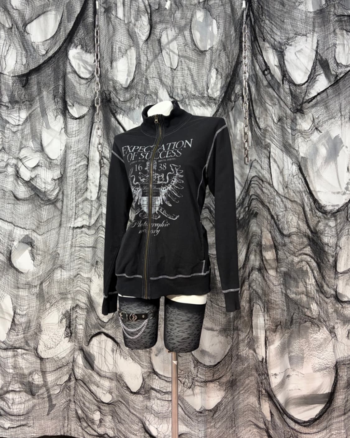 00's Gothic eagle stitch jersey 상품이미지2
