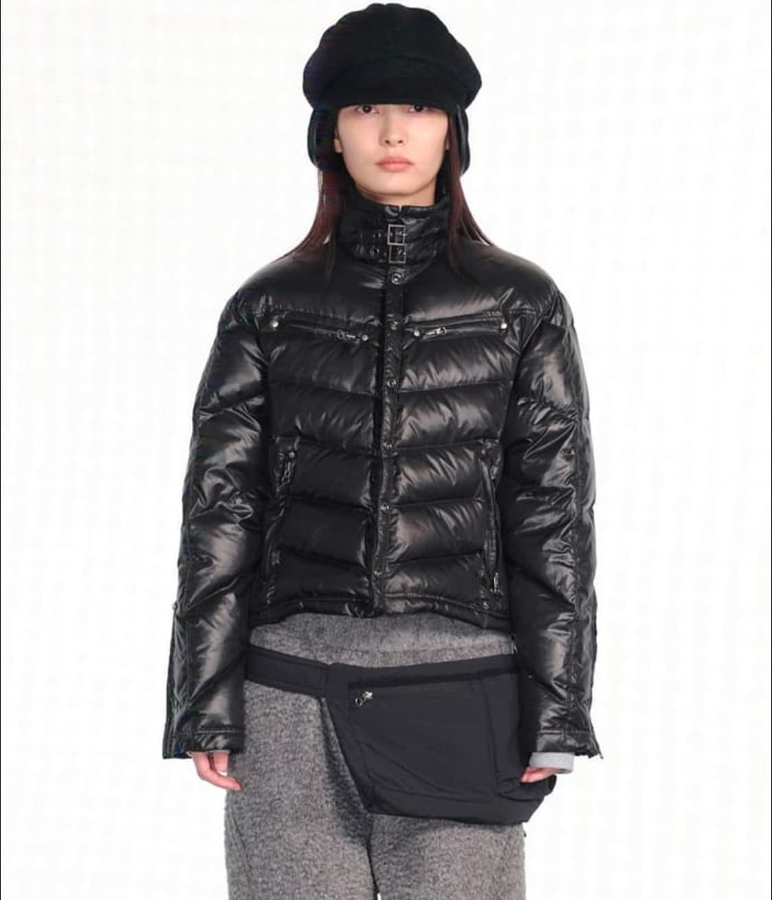 세릭  울 뉴스보이 캡 블랙 상품이미지2