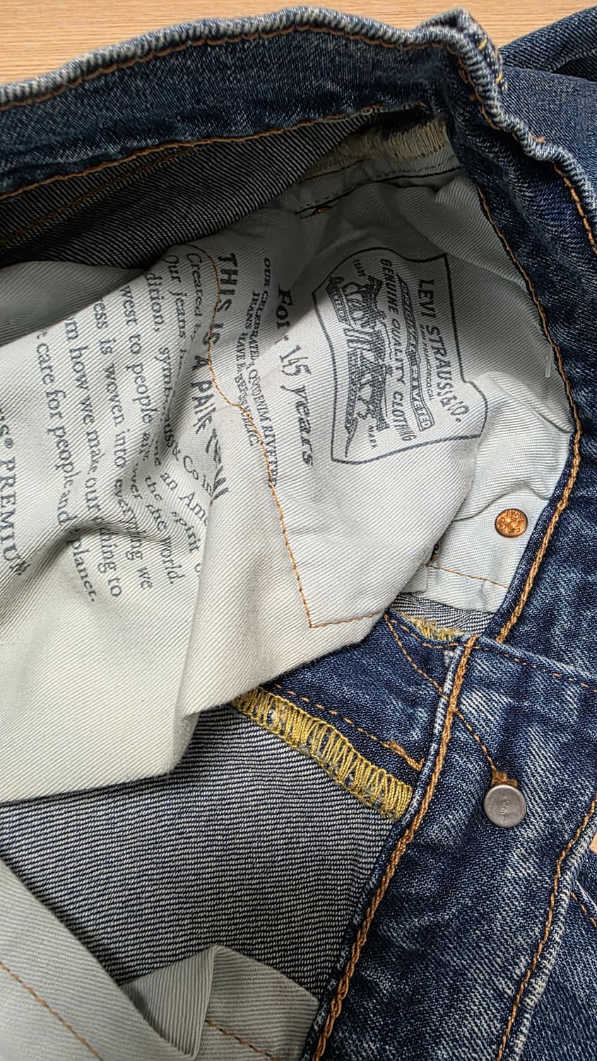 502 테이퍼 핏 셀비지 진_29507-0806 상품이미지7