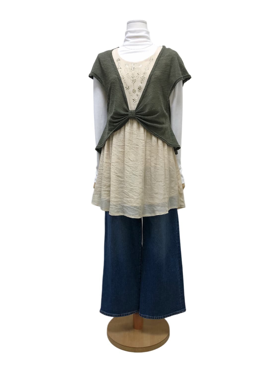 엑시즈팜 레이어드st 튜닉 원피스 상품이미지2