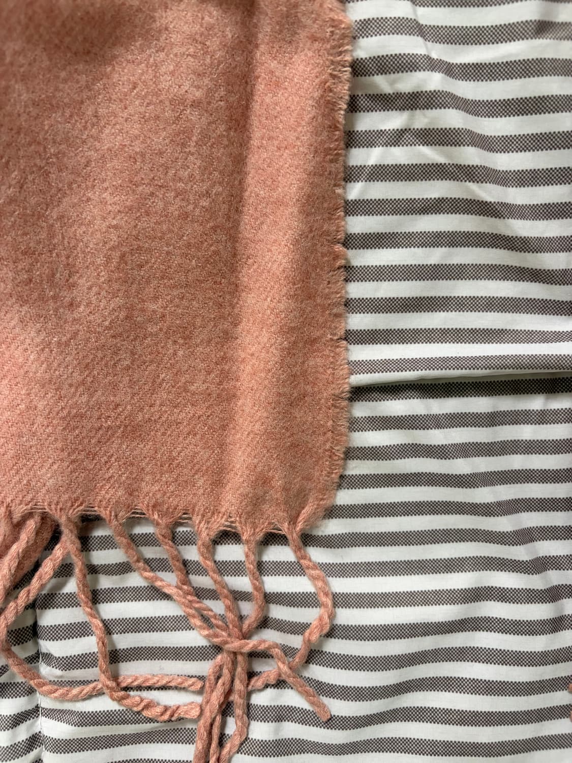 빈티지 와이드 딸기우유 핑크 머플러 목도리 상품이미지2