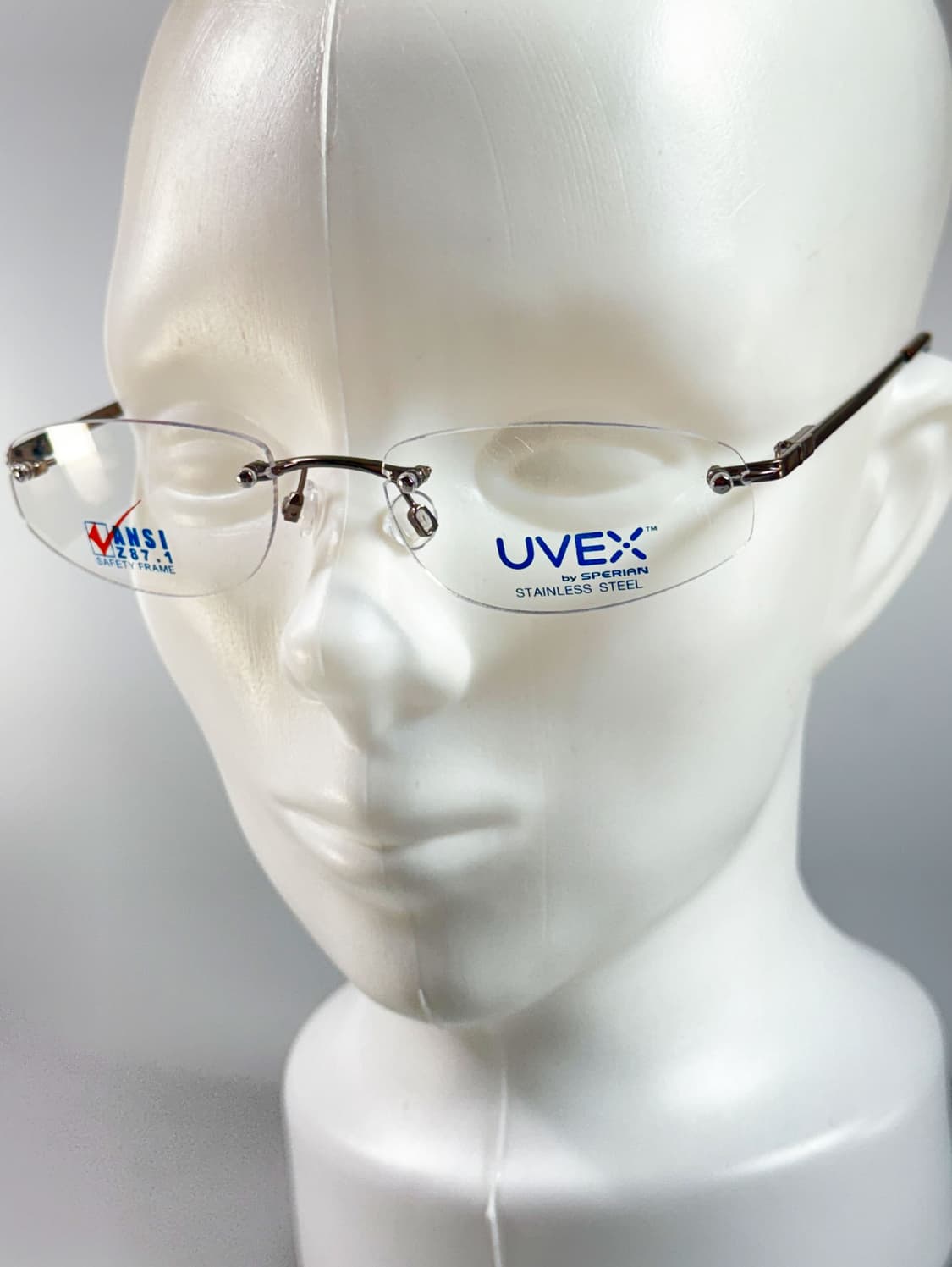 90s 독일제 UVEX 스퀘어 무테 인더스트얼 세이프티 빈티지 안경 상품이미지8