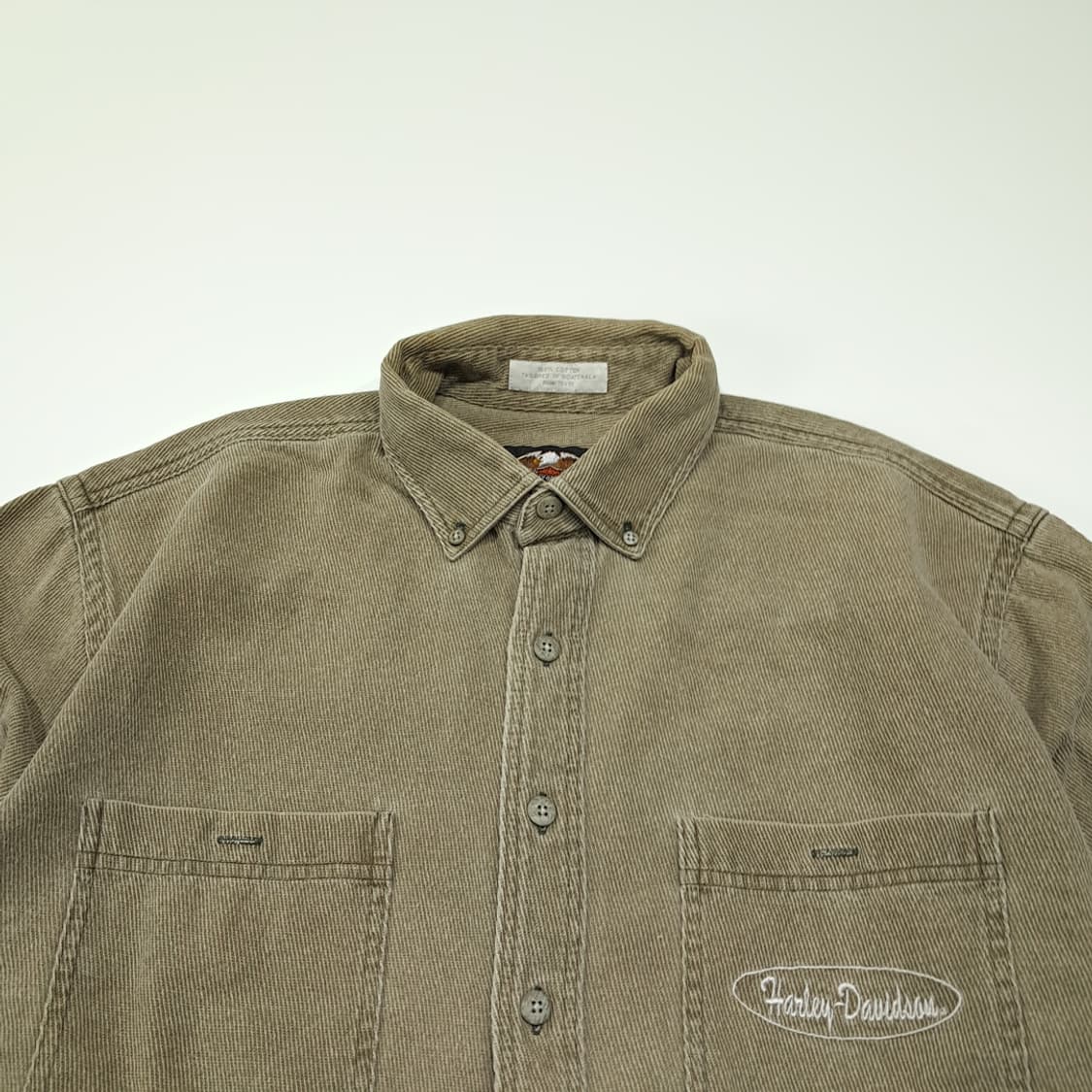CL867 XL 할리데이비슨 90s 코듀로이 셔츠 남방 상품이미지2