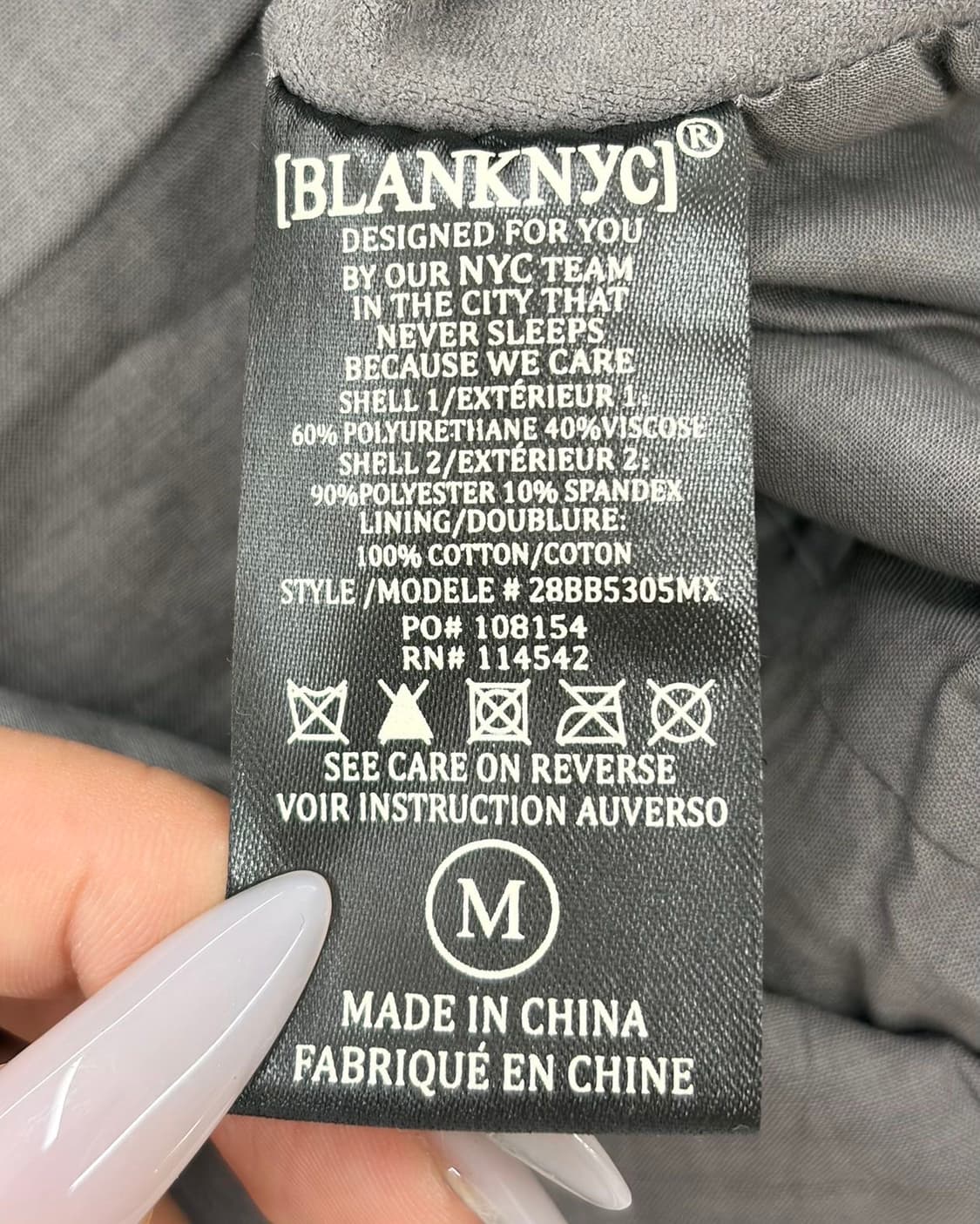 blank nyc 다크 그레이 드레이프 레더 자켓 상품이미지10