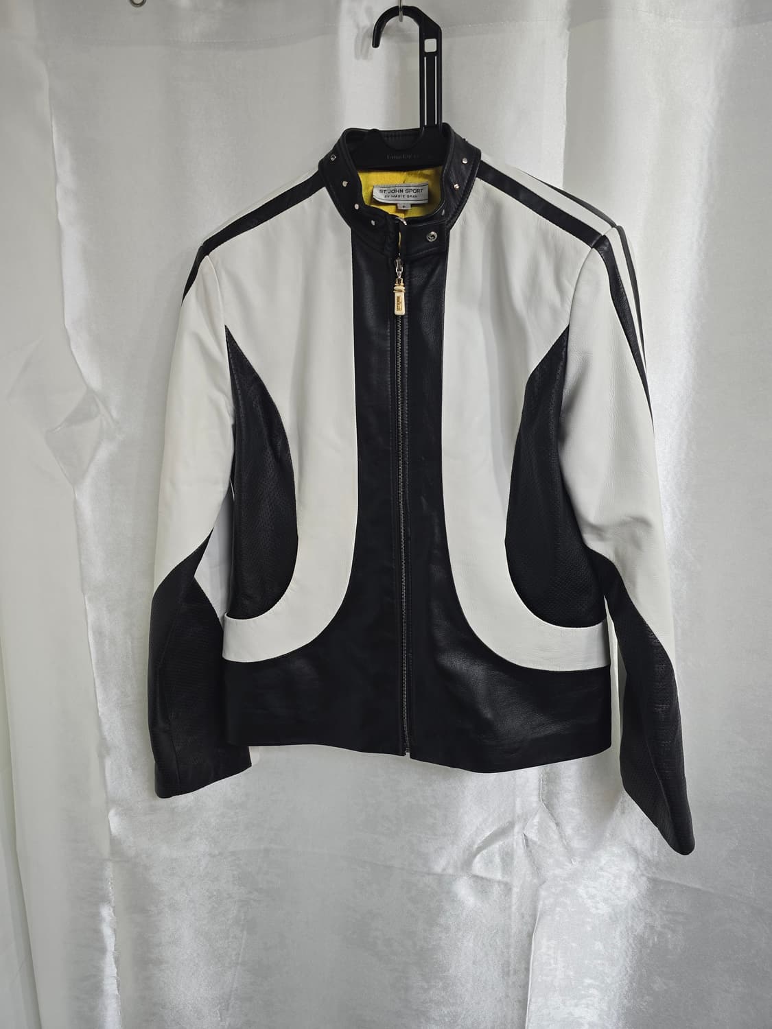 세인트존스포츠 블랙/화이트 가죽 자켓 (1924) 상품이미지1