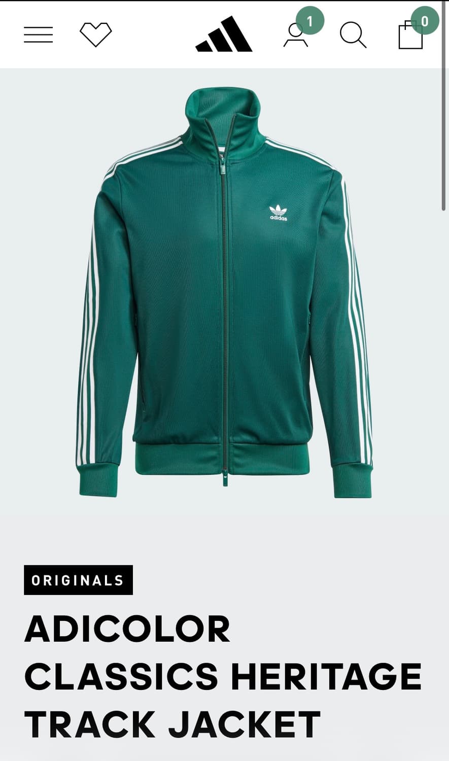 아디컬러 클래식 베켄바우어 트랙탑 IY8075 (S) 상품이미지1