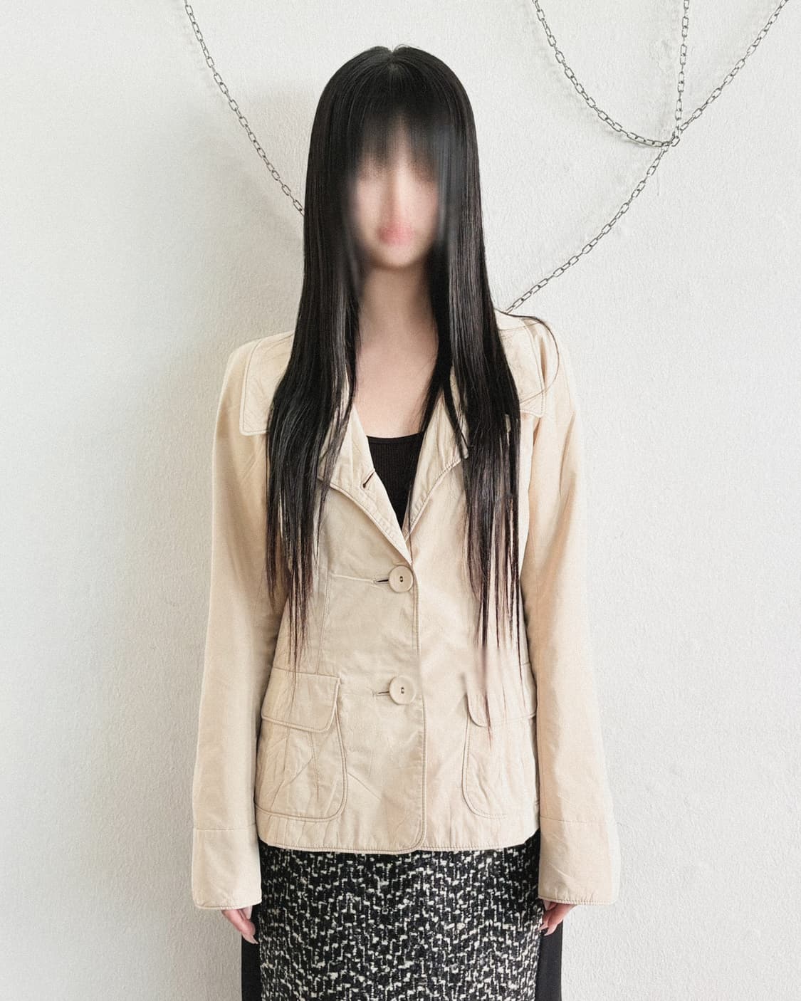 히로코 코시노 투버튼 자켓 상품이미지1