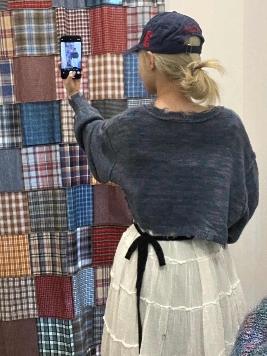 블루 캔디 크롭 니트 상품이미지6