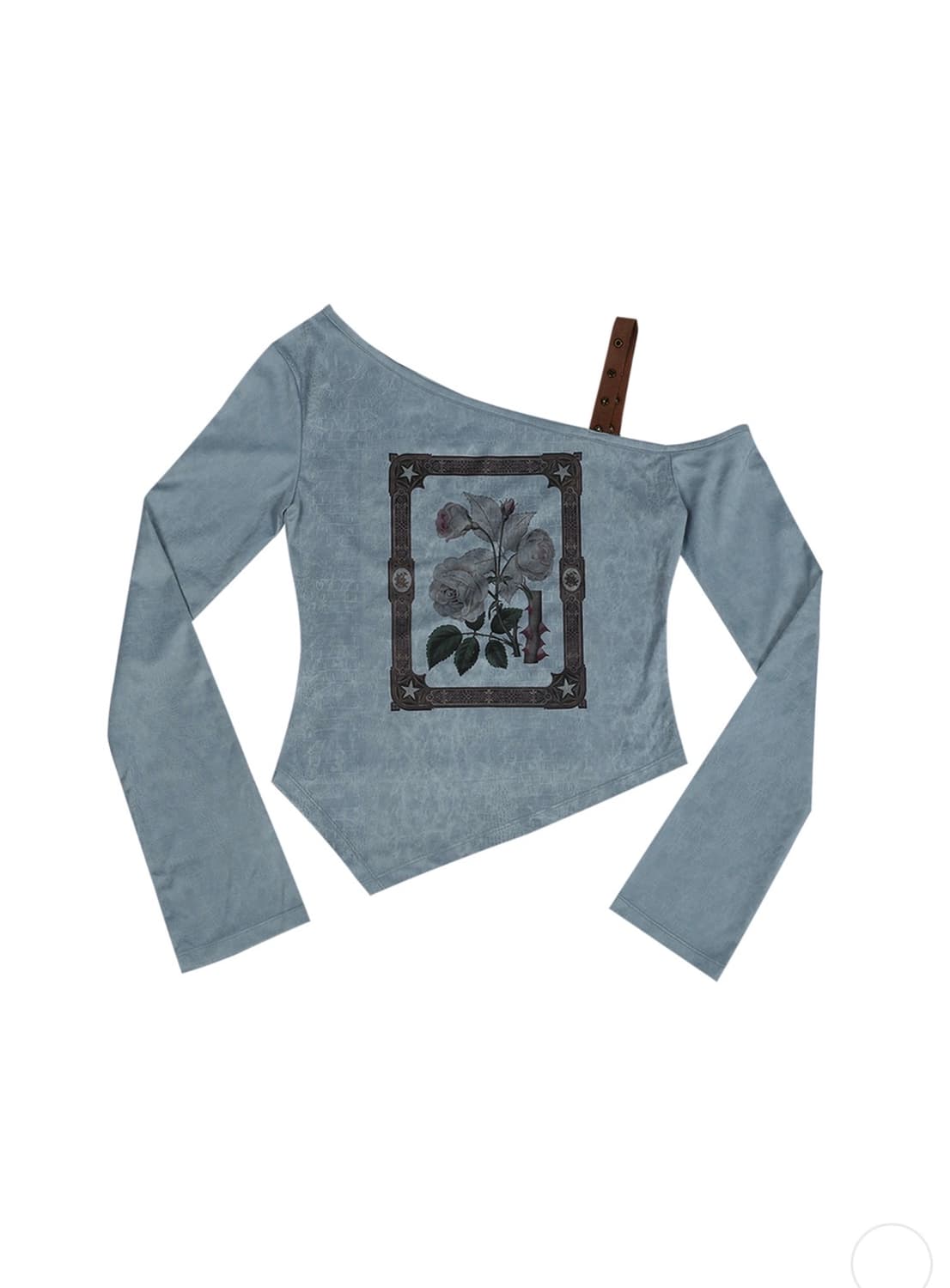 달링유어배드 원숄더 스웨이드 탑 상품이미지1