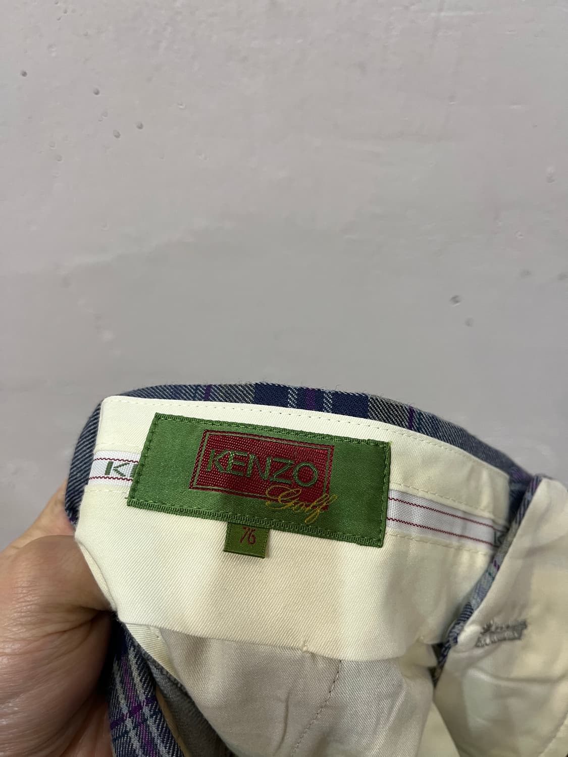 겐조 골프 투턱 퓨어울 팬츠 바지 Made in JAPAN 상품이미지6