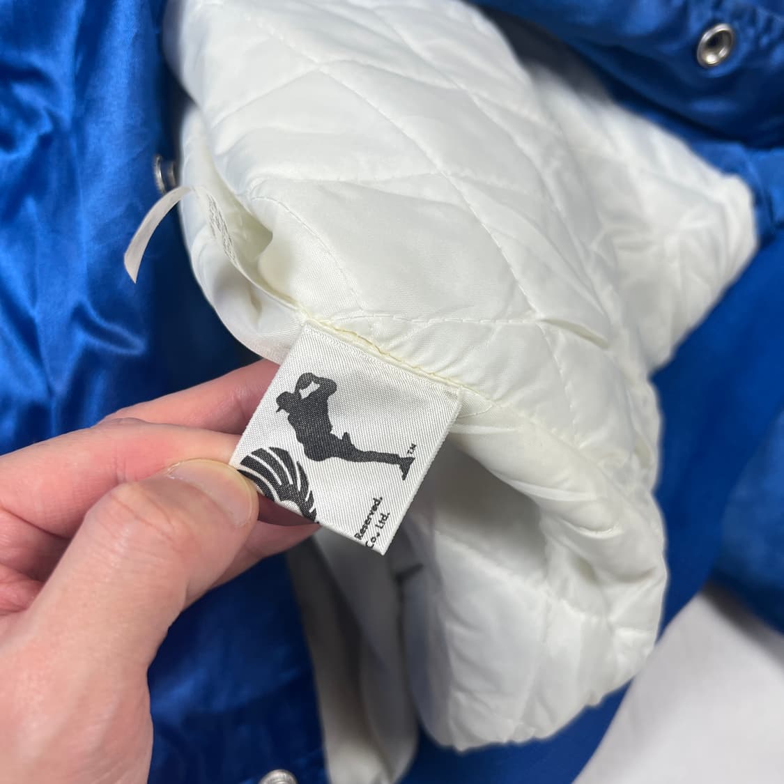 90‘s 95년도 빈티지 노모히데오 로고 사틴 봄버자켓 상품이미지10