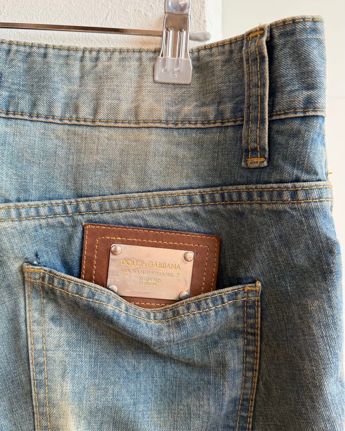 돌체앤가바나 데님 빈티지 워싱 팬츠 상품이미지8