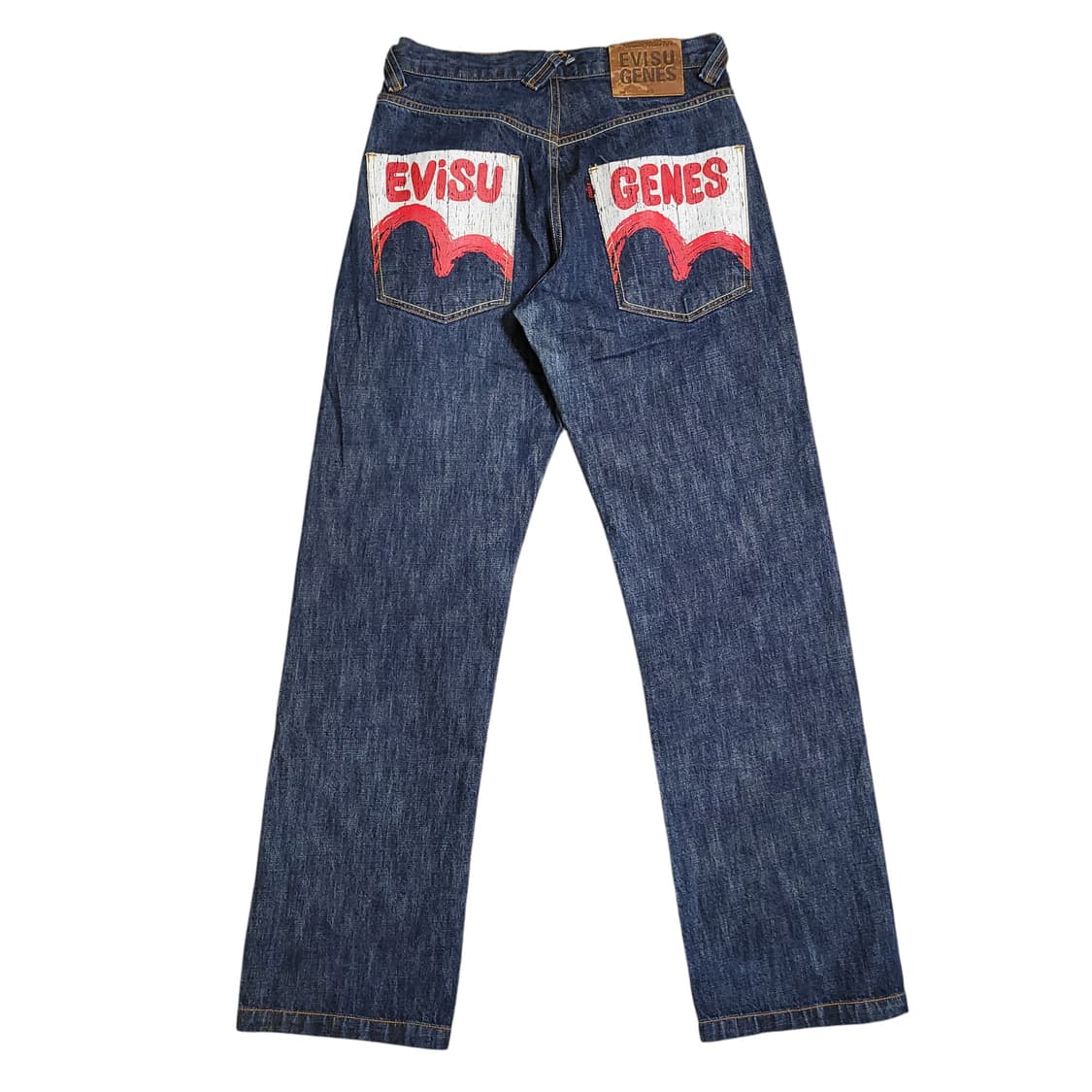 EVISU 에비수 백포켓 프린팅 데님 팬츠 상품이미지4