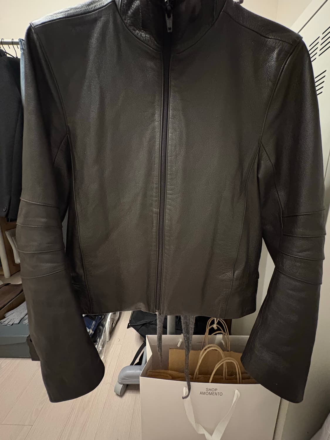 [1] 머듈 레더 자켓 브라운 상품이미지2