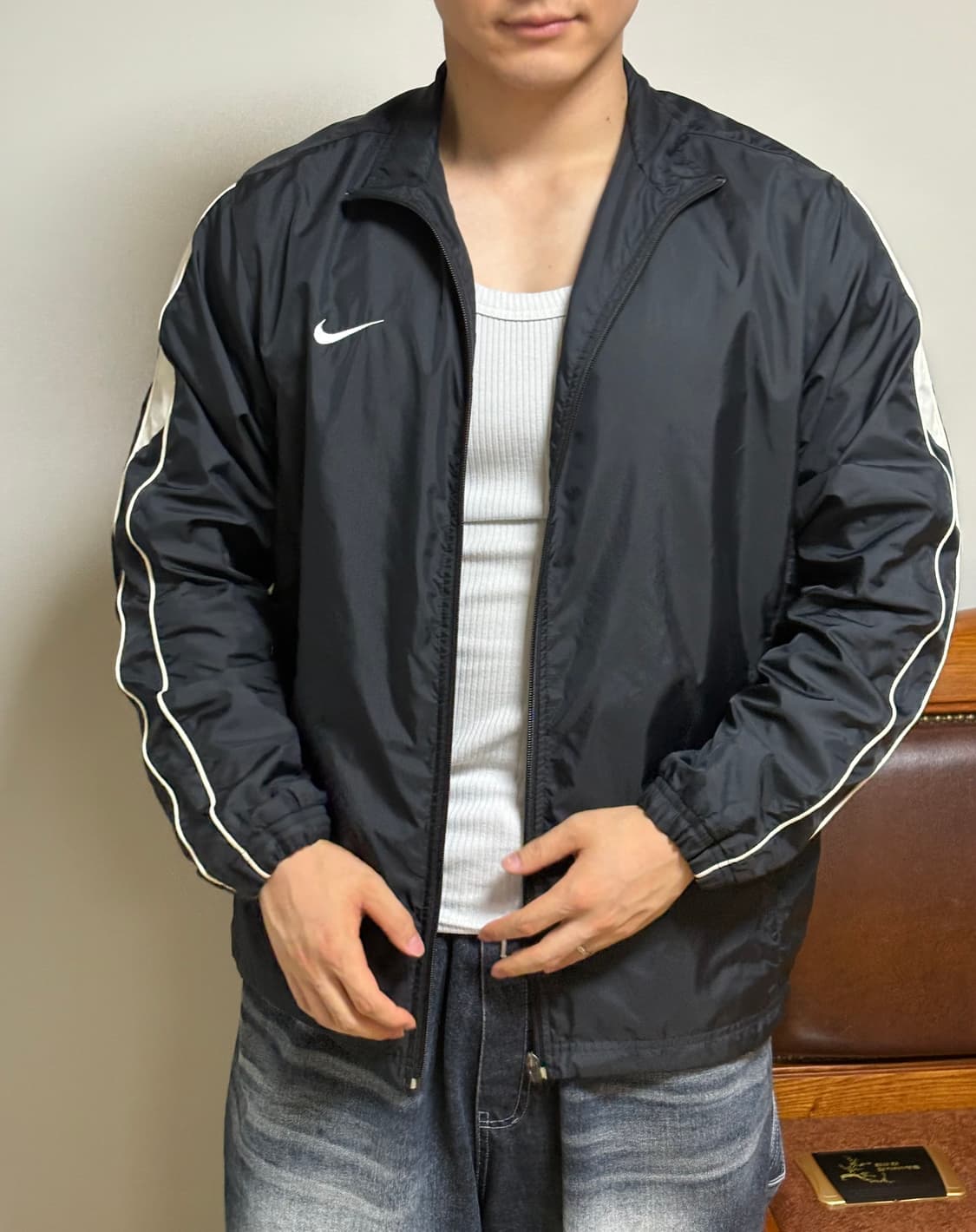 나이키 올드스쿨 바람막이 블랙 L 상품이미지7