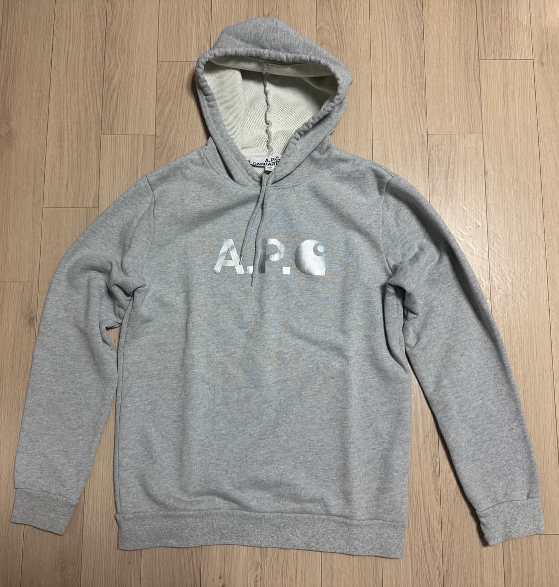 아페쎄X칼하트(A.P.C. x Carhartt) 로고 후드티 M 상품이미지2