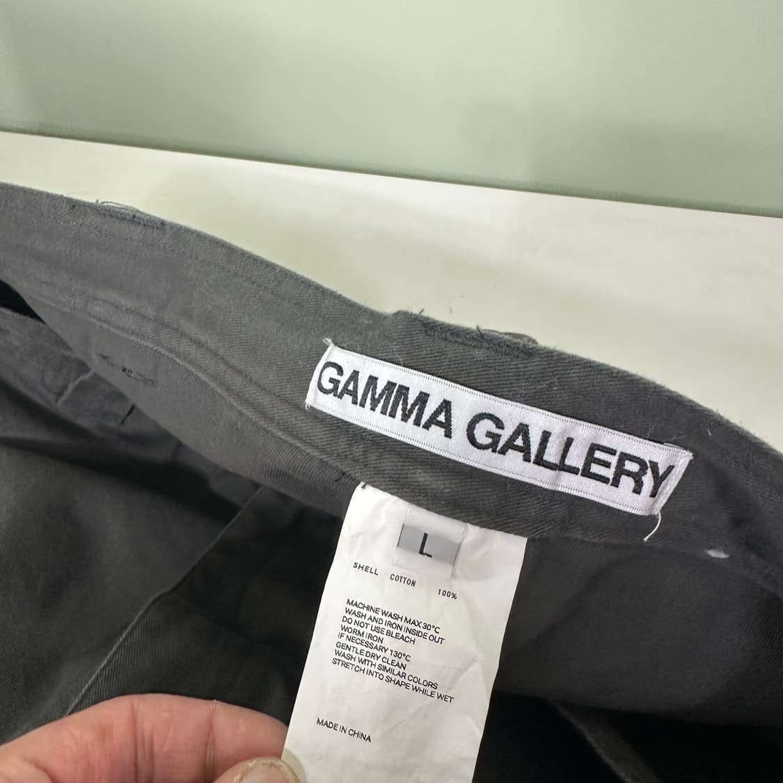 L 감마갤러리 진그레이 와이드핏 멀티카고 코튼팬츠 상품이미지2