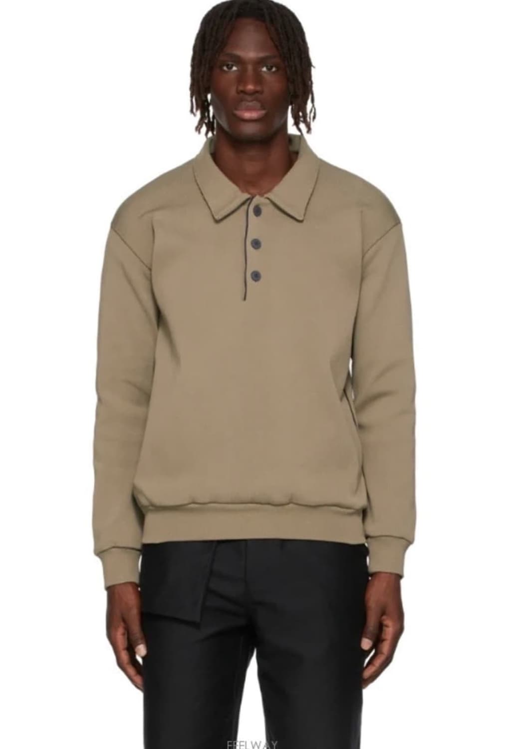 GR10K 스컬프 립 폴로 스웨터 상품이미지1