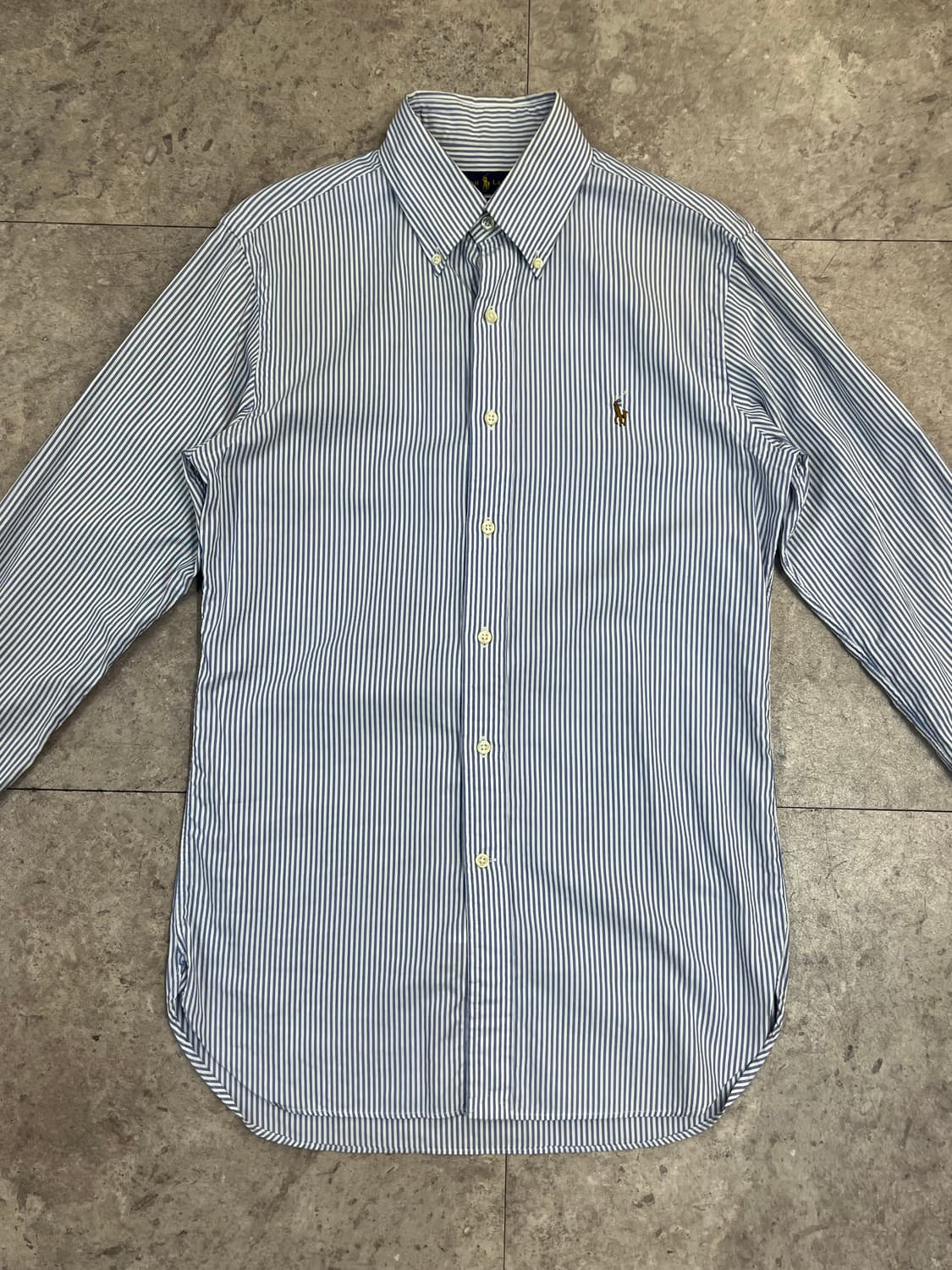 폴로 랄프로렌 슬림핏 스트라이프 셔츠 스카이블루 #csz4005 상품이미지4