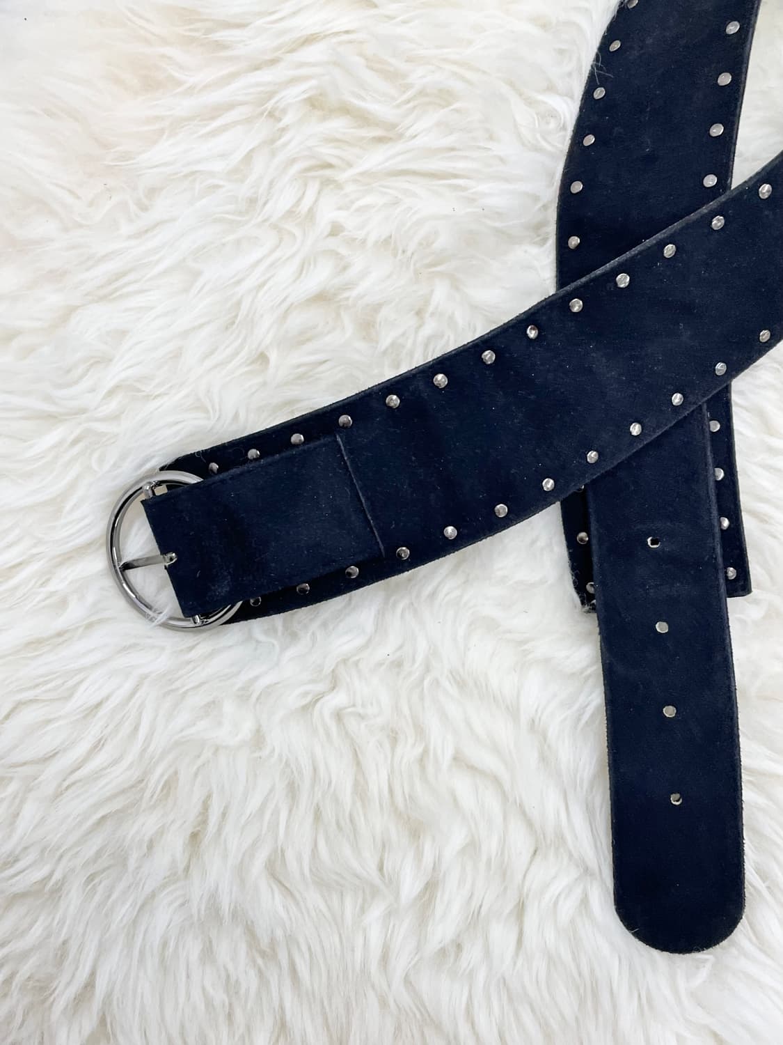 락시크 세무 스터드 와이드 벨트 상품이미지6