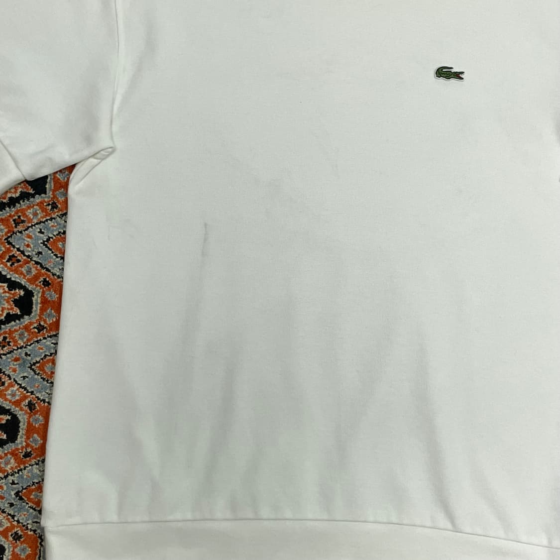 라코스테 와플 화이트 반팔티셔츠 남성S 상품이미지2