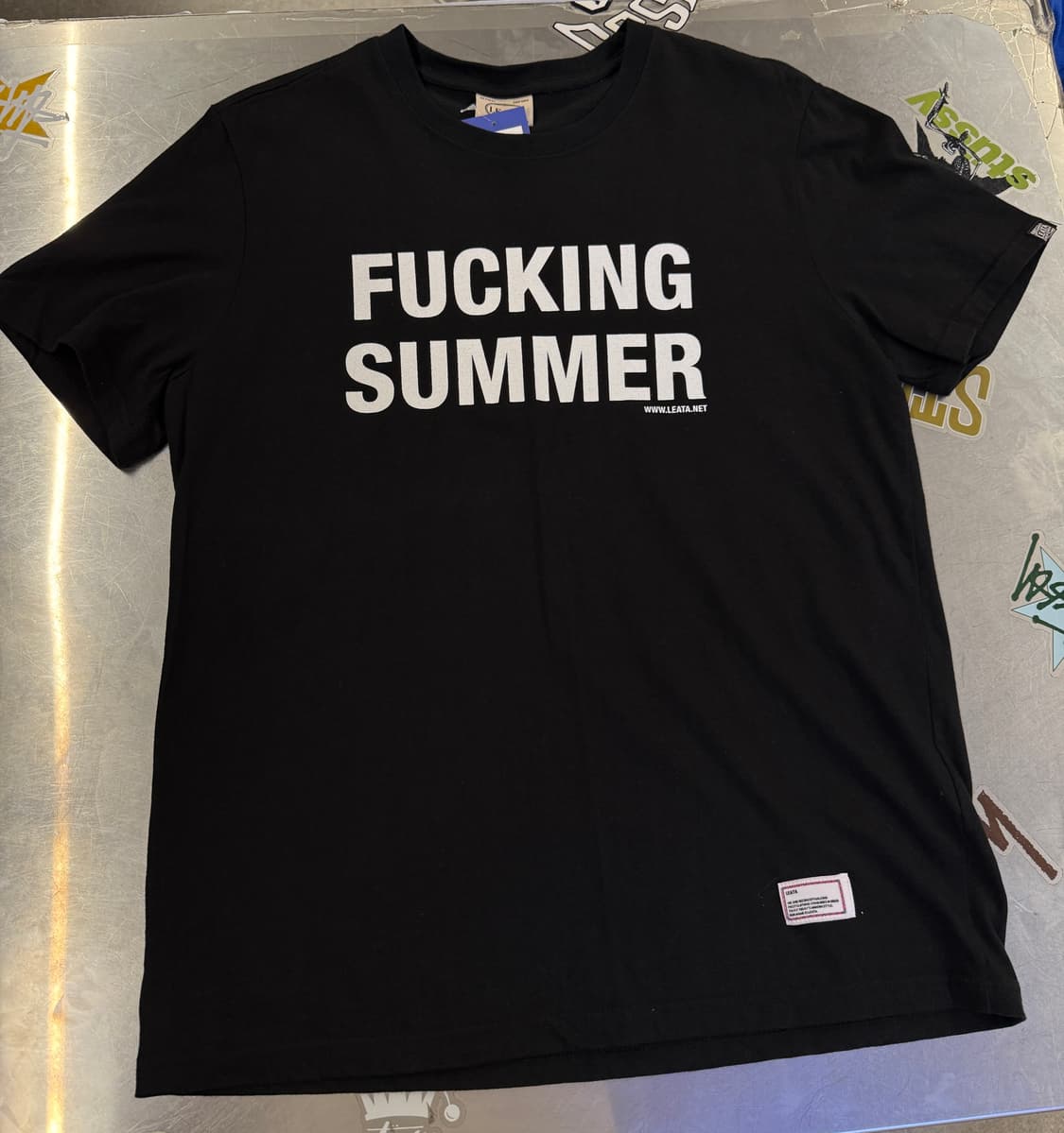 리타 Fucking Summer 블랙 반팔티 XL 상품이미지2