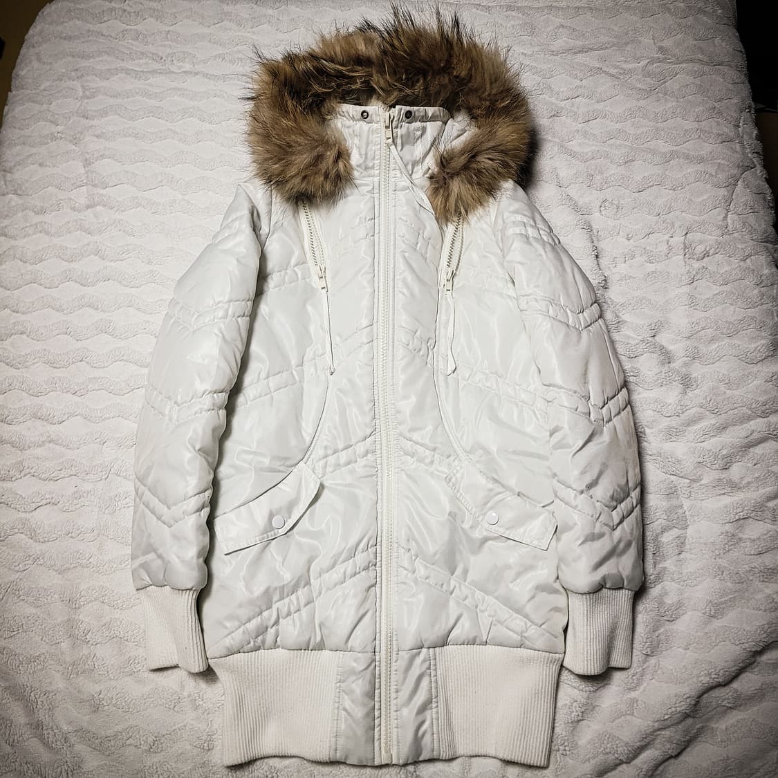Recette A 'la mode Raccoon Fur Puffer 상품이미지1