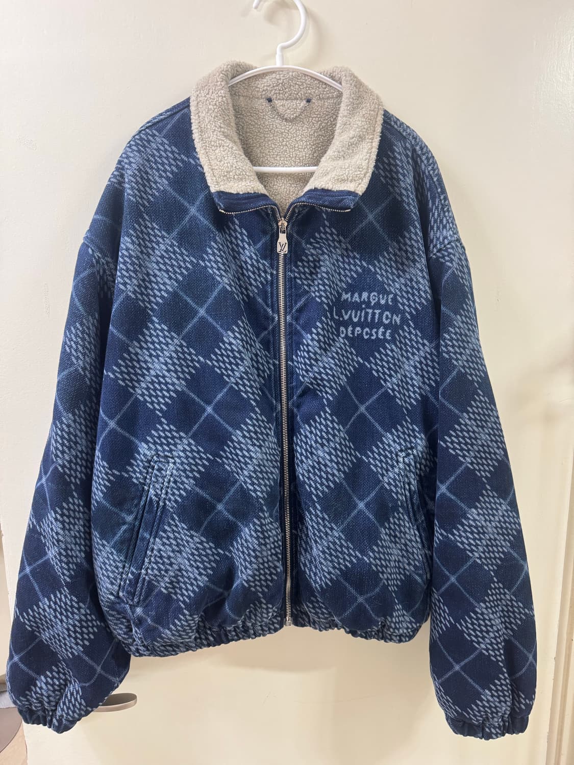 50사이즈] 루이비통 데님 플리스 블루종 자켓 상품이미지2