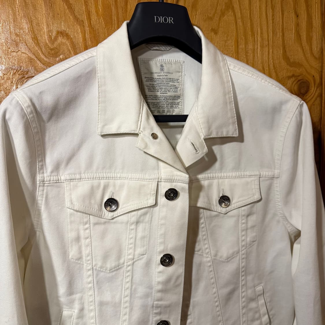 브루넬로 쿠치넬리 데님 트러커 자켓 판매 합니다. 상품이미지6