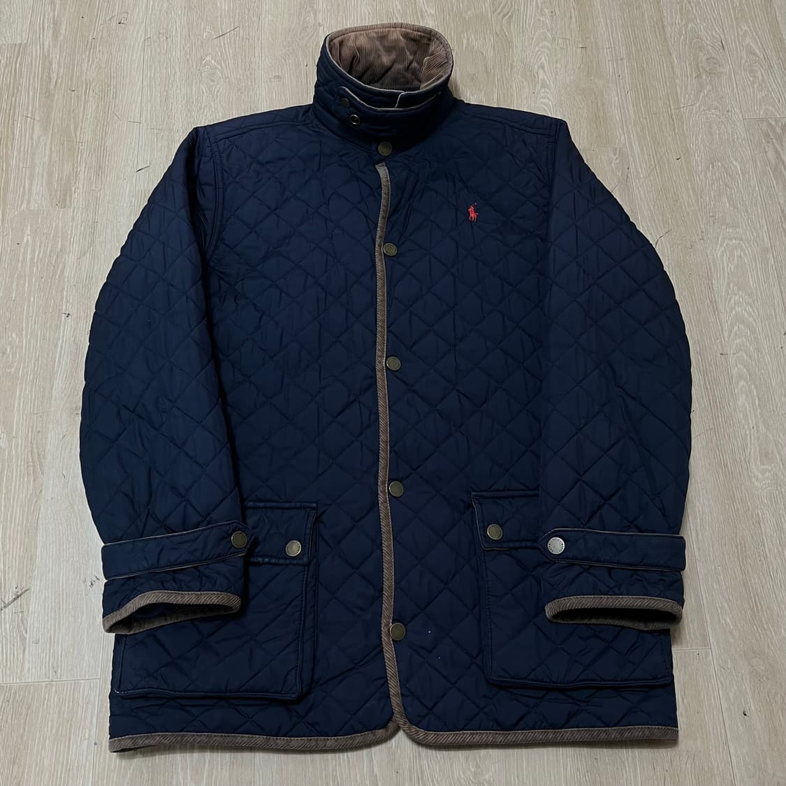 폴로 랄프로렌 코듀로이 카라 퀼팅 자켓 L/14-16 상품이미지1