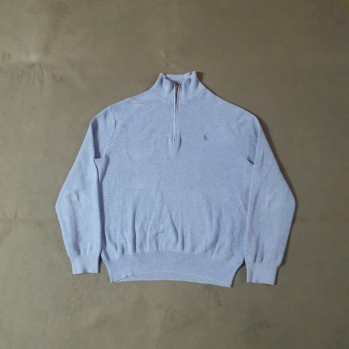 폴로 피마코튼 반집업 니트 XL 상품이미지2