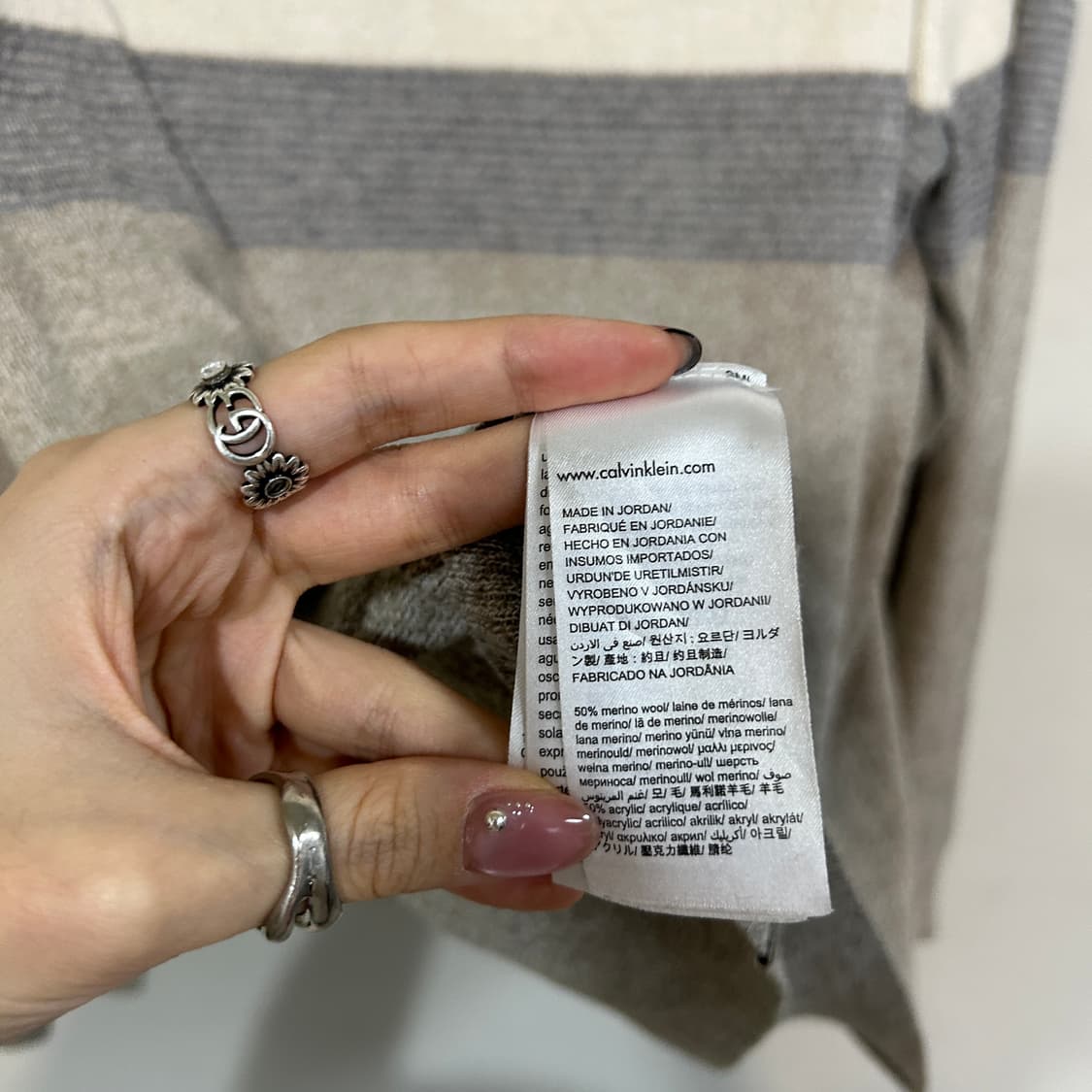 켈빈클라인 남성 니트 L 상품이미지4