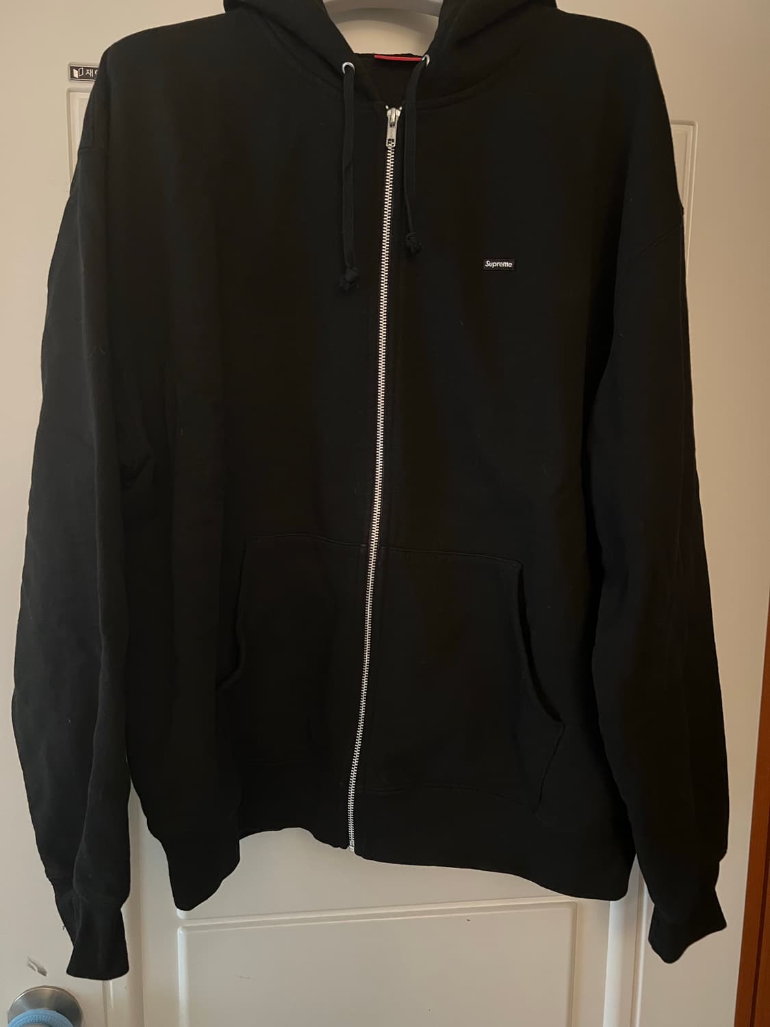 25ss 슈프림 스몰박스 후드집업 블랙 XXL 상품이미지3