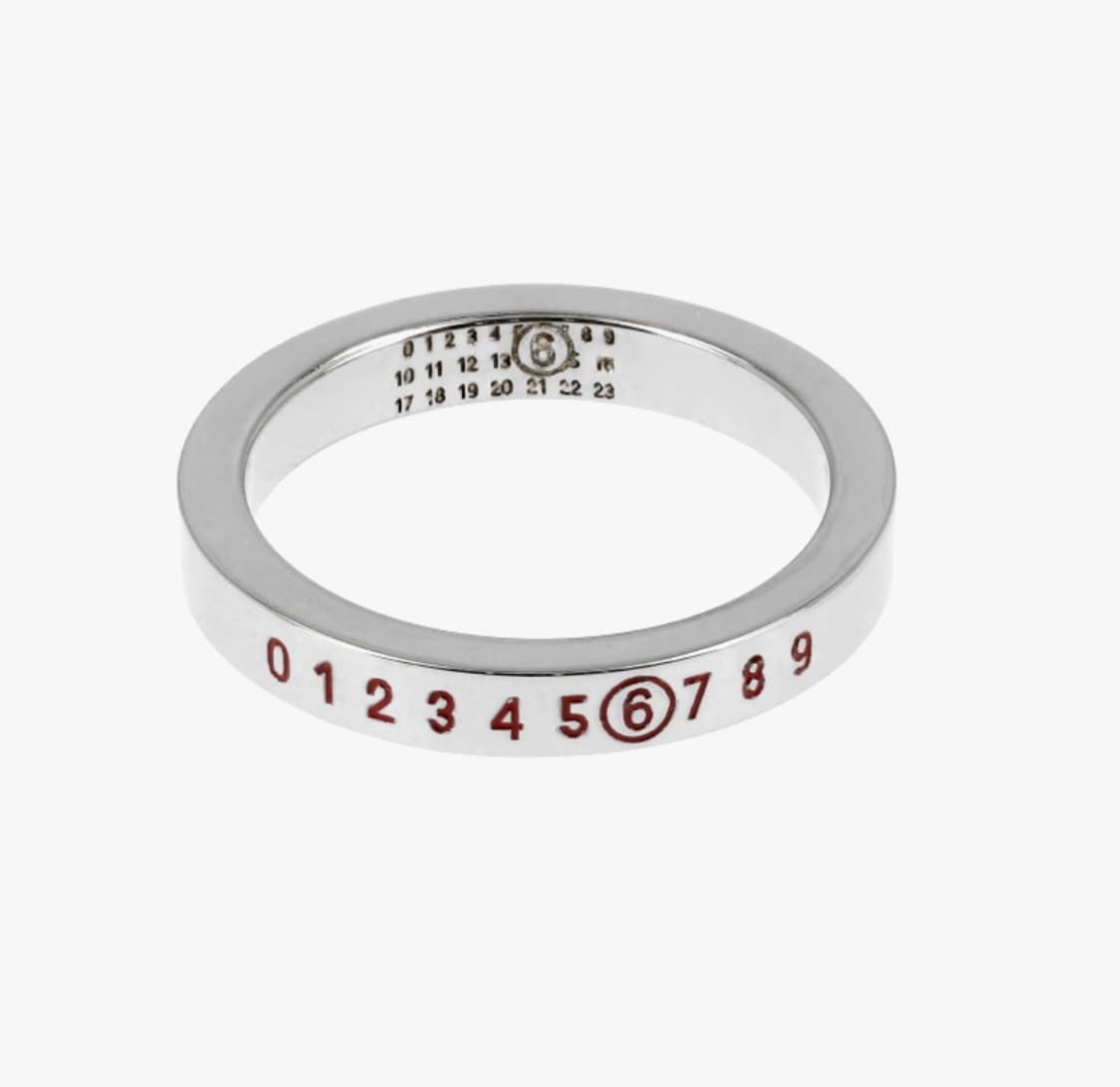 메종마르지엘라 mm6  뱀의 해 미니멀 숫자 반지 링 상품이미지1