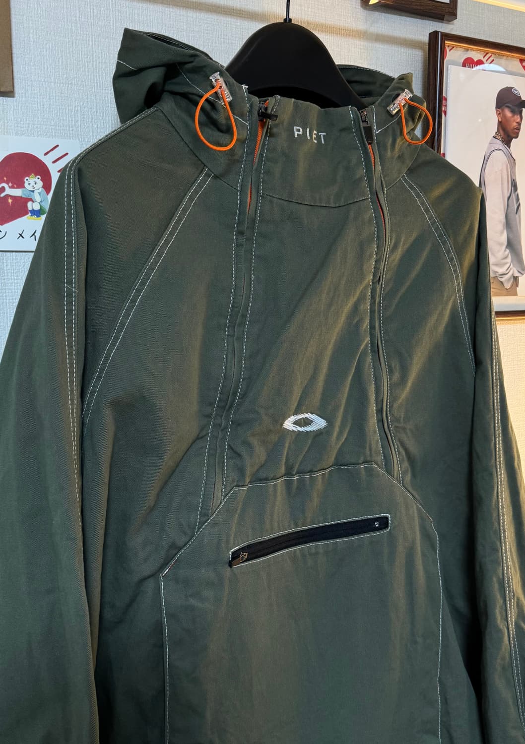 [M]오클리 x 피에트 스태틱 윈드브레이커 자켓 올리브 상품이미지5