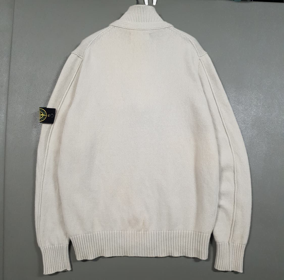 XL) 스톤아일랜드 하이넥 하프 버튼 램스울 니트 스웨터 상품이미지10