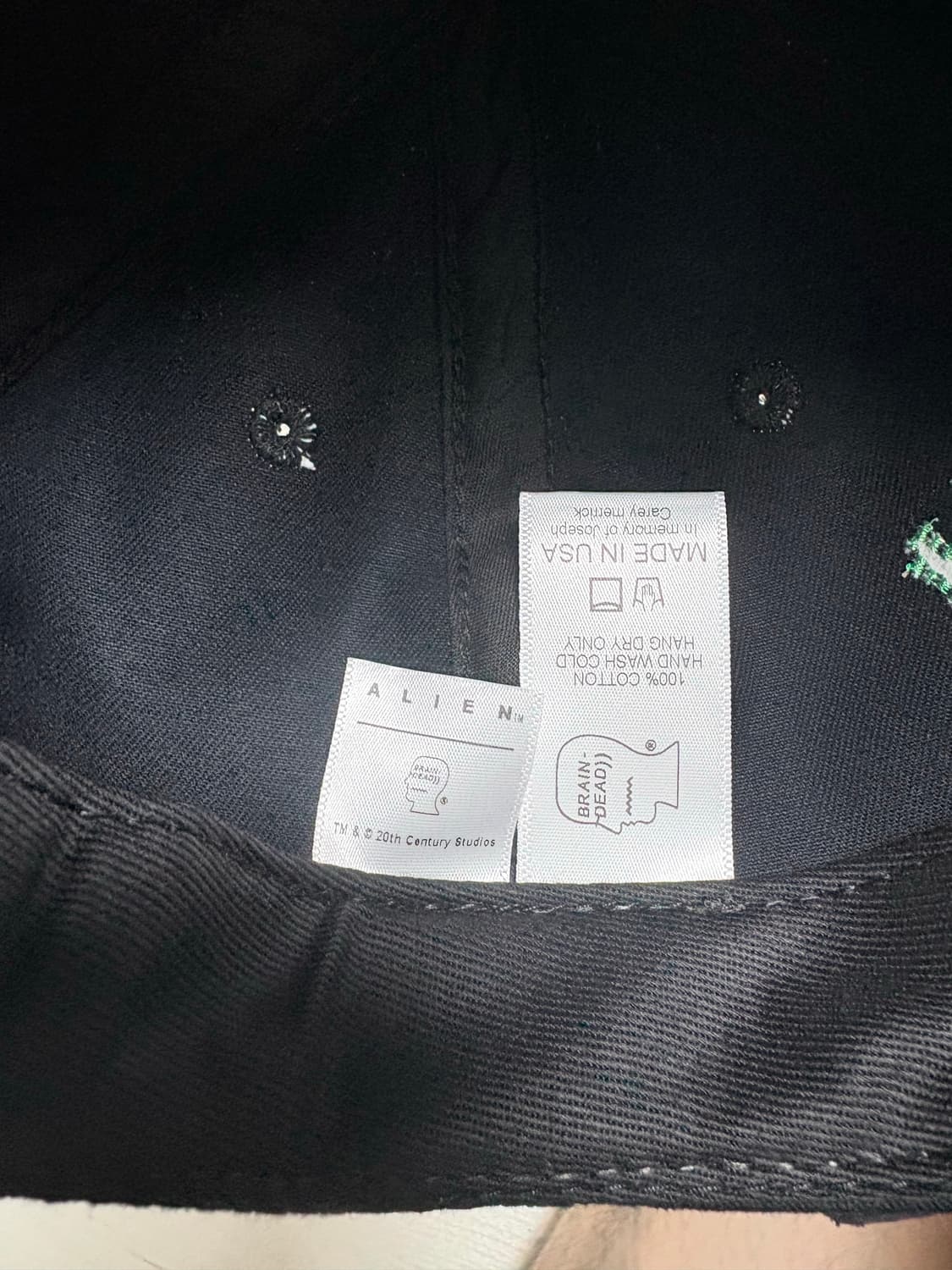 브레인데드 x 에일리언 6패널 캡 상품이미지6