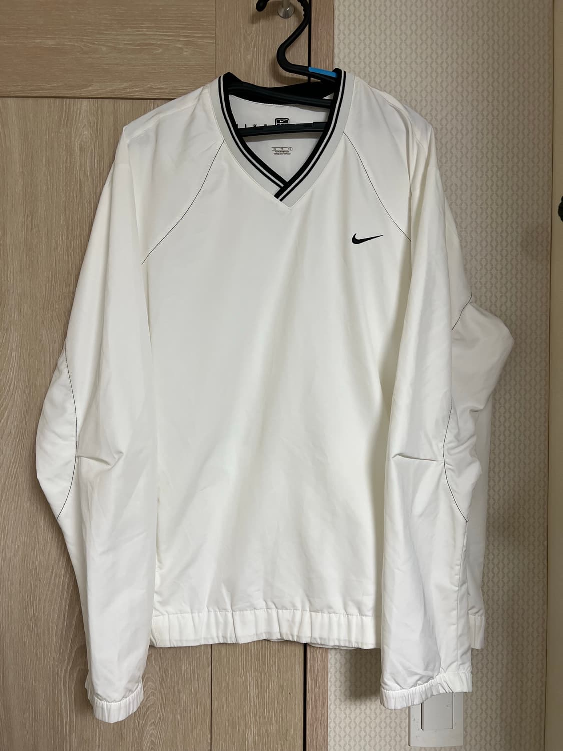 00s 나이키 올드스쿨 빈티지 화이트 웜업 바람막이 상품이미지1