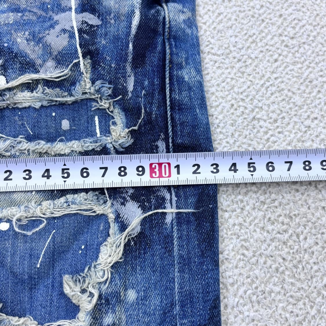 34 버커루 빈티지 00s 페인팅 디테일 데님 팬츠 0608E 상품이미지8
