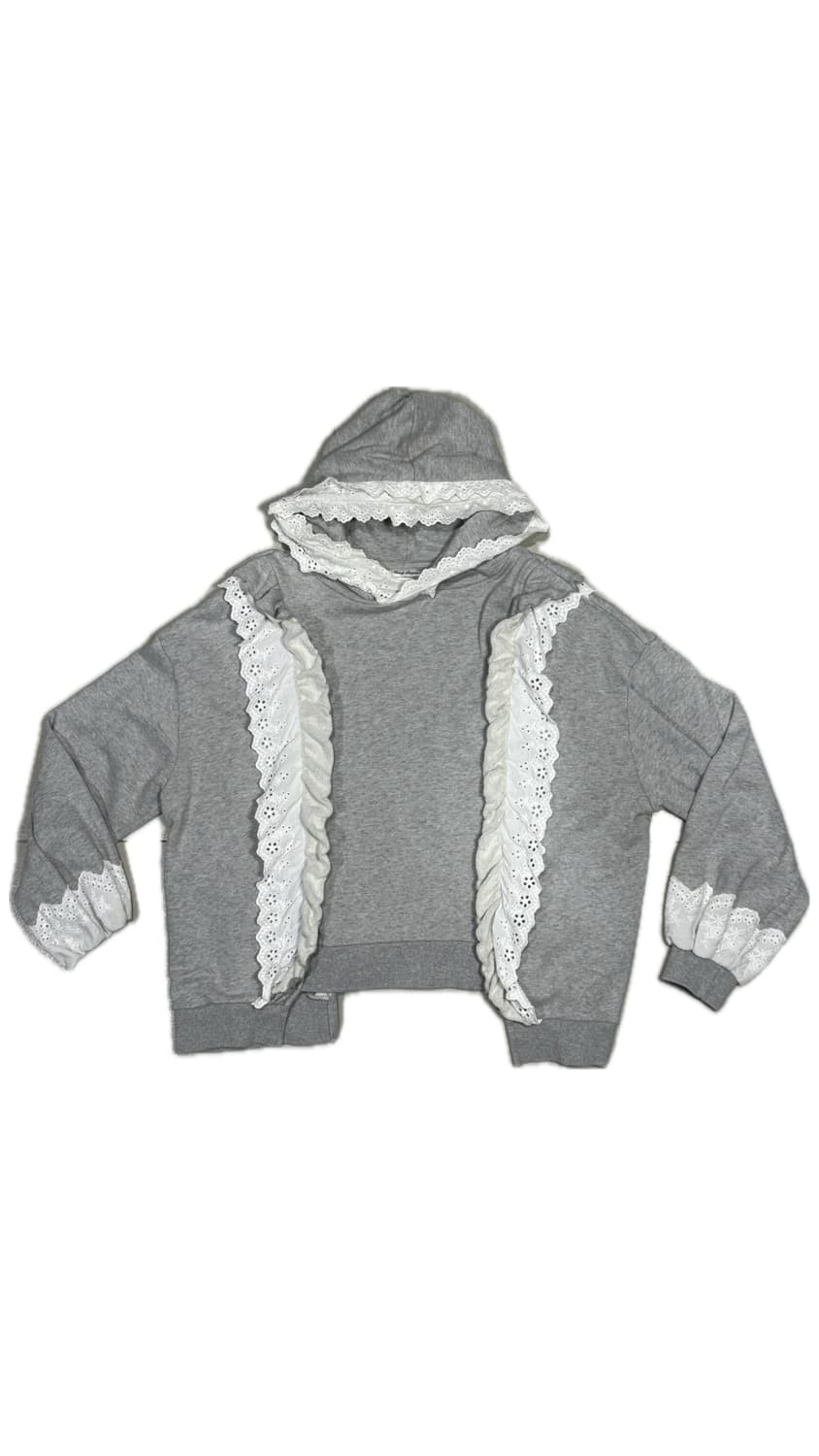 캔디스트리퍼 아카이브 천사 프릴 레이스 디테일 후드티 상품이미지1