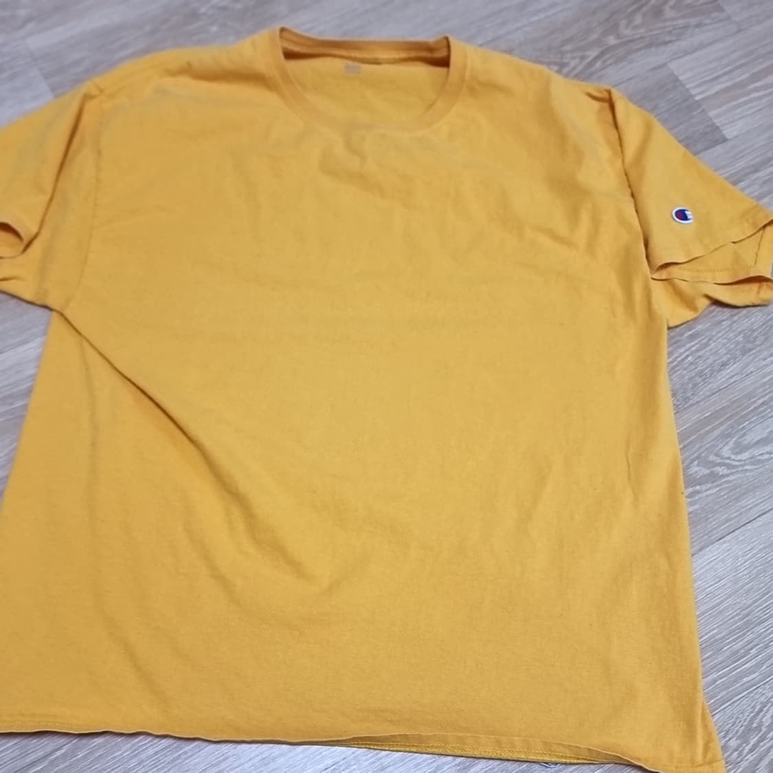 챔피온 빈티지 머스타드 반팔 티셔츠(xl) 상품이미지1