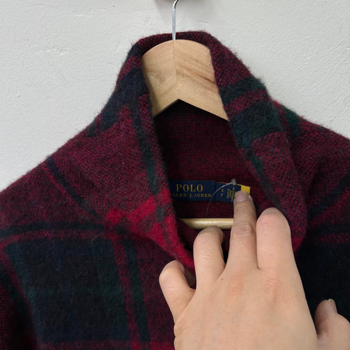 16185 - 폴로 랄프로렌 체크 하이넥 니트 상품이미지3