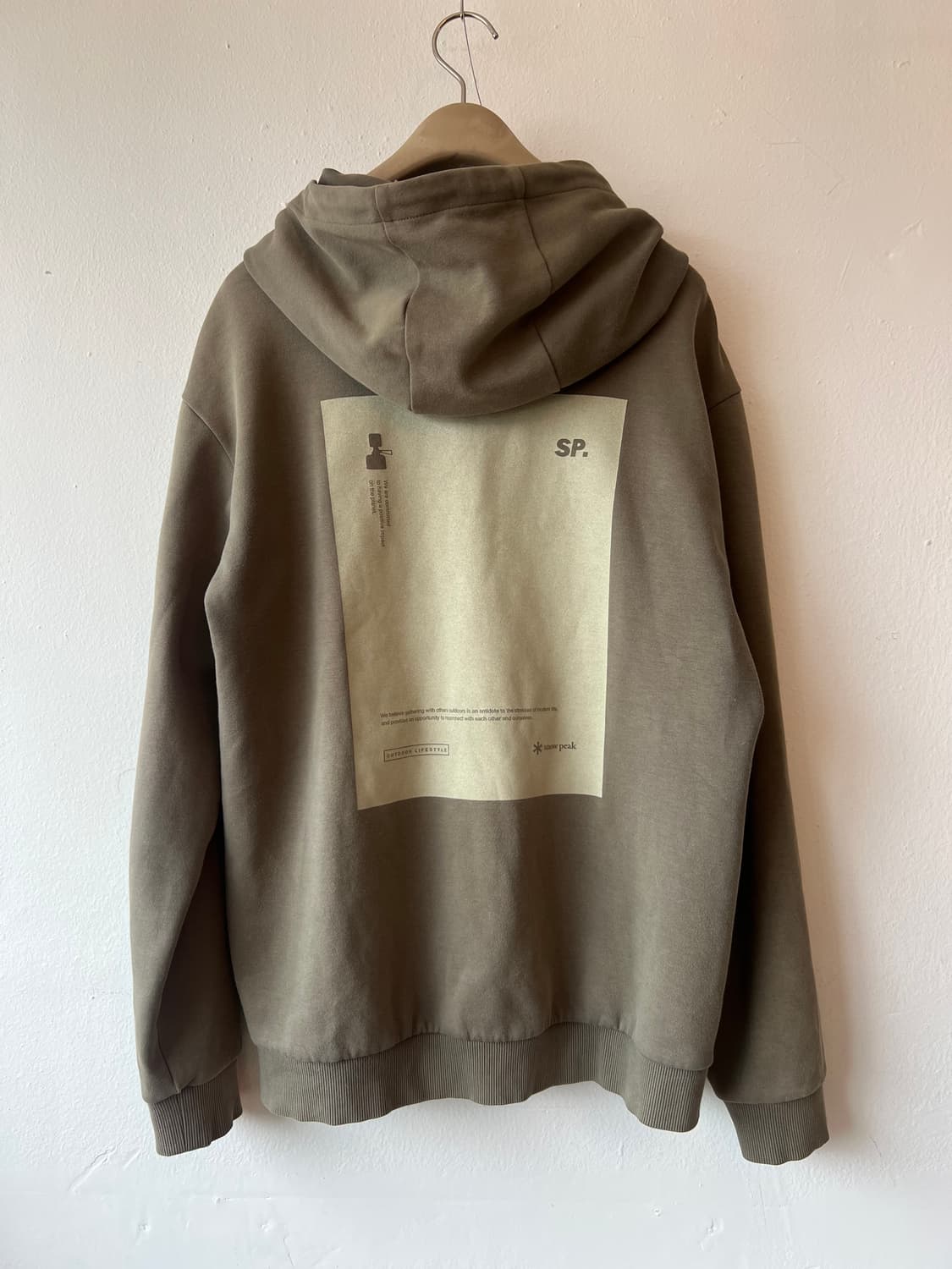 스노우피크 남성 카키 후드집업점퍼 코튼집업점퍼 상품이미지3