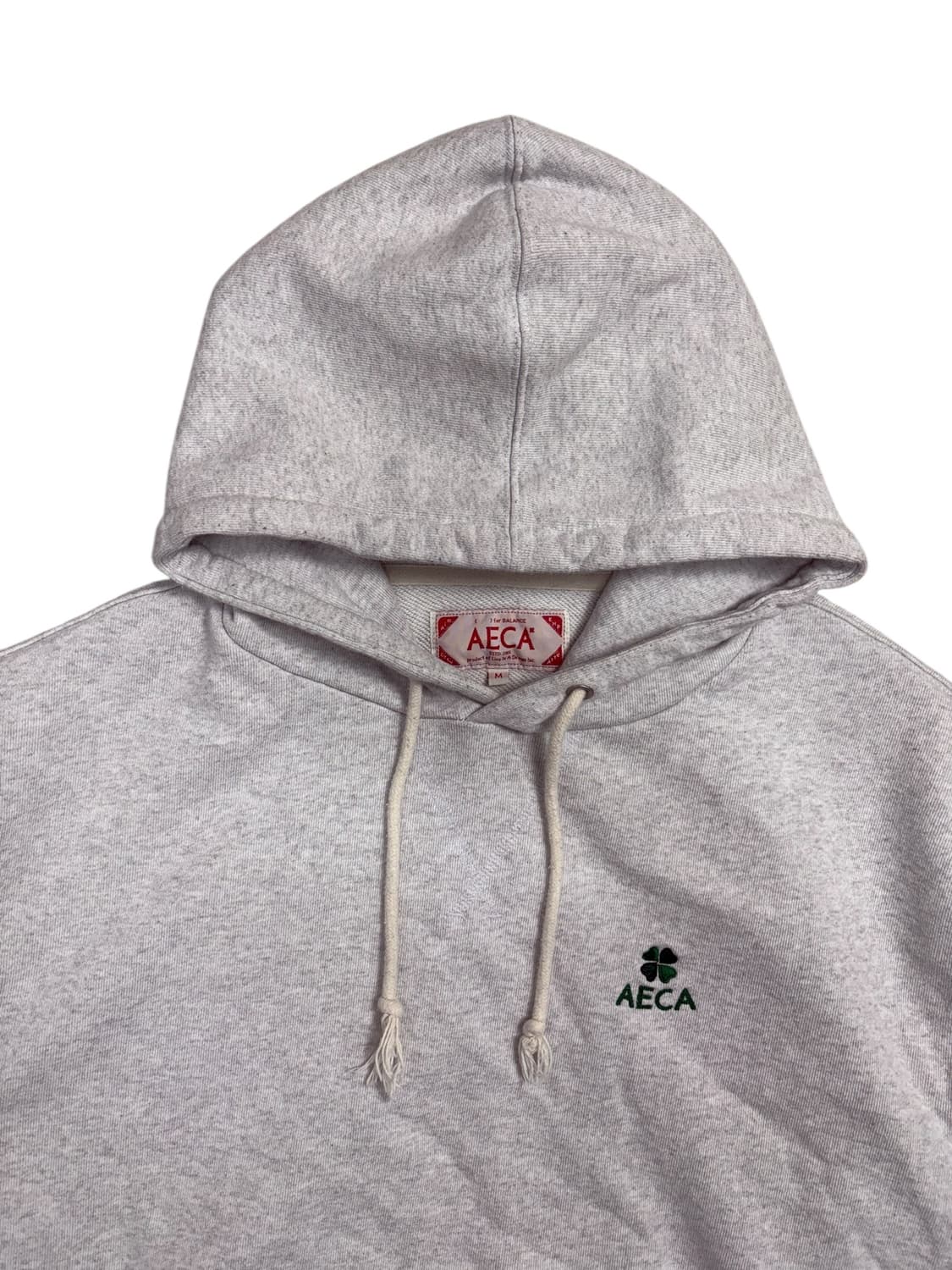 에이카 화이트 클로버 로고 후드티 상품이미지4