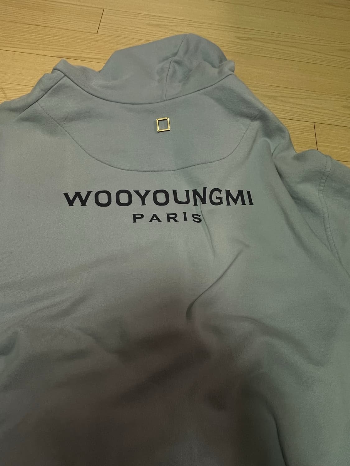 우영미 스카이블루 후드티 L 상품이미지3