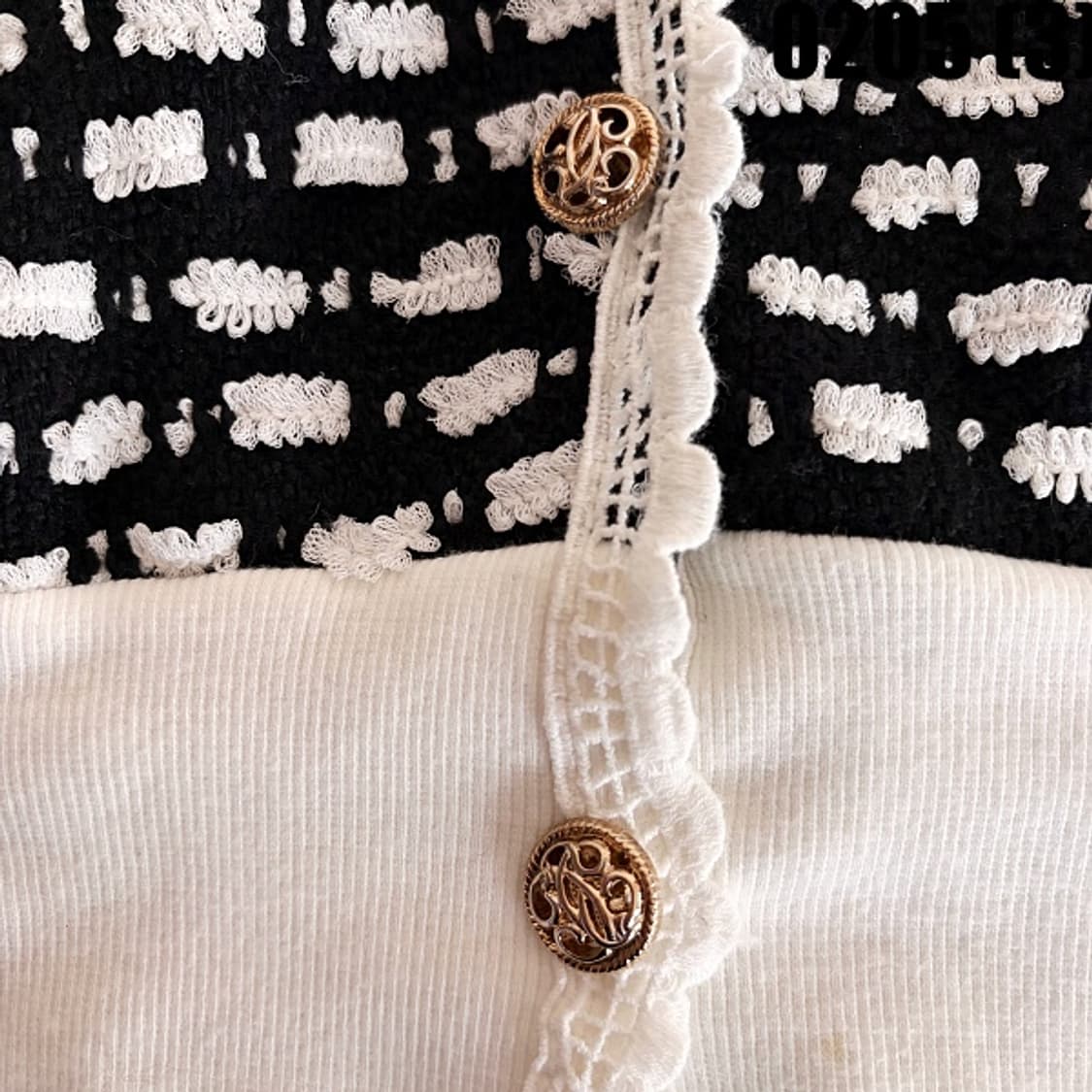 [F] 더 페이지 퍼프소매 금장단추 포인트 러블리 가디건 0205(3) 상품이미지5