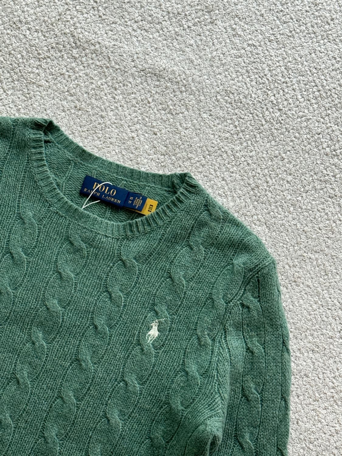 (새상품/정품) 폴로랄프로렌 울캐시미어 꽈배기니트(여XS) 상품이미지3