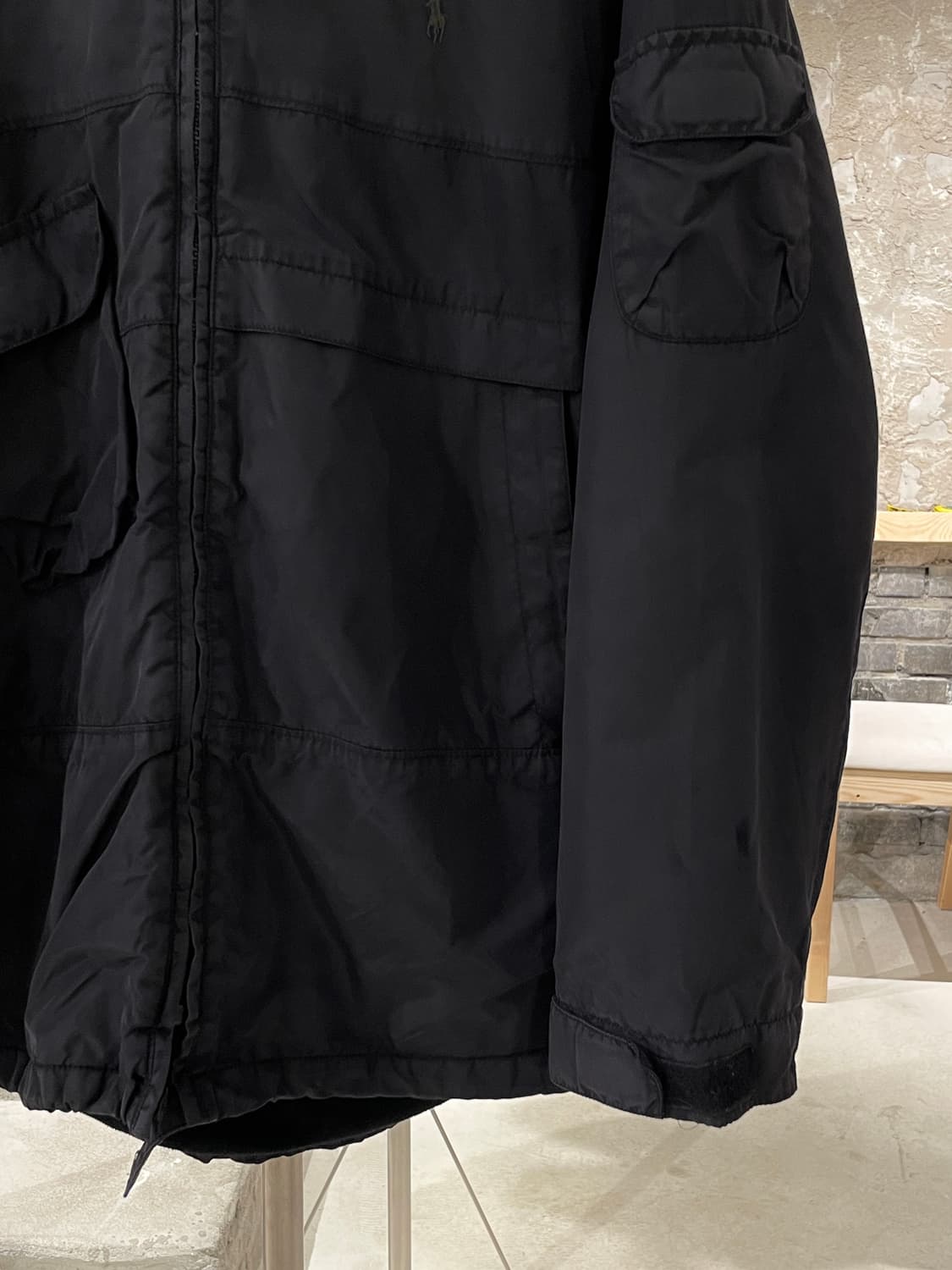 폴로 랄프로렌 블랙 베이직 포니 유틸리티 포켓 집업 자켓 상품이미지5
